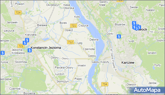 mapa Czernidła, Czernidła na mapie Targeo
