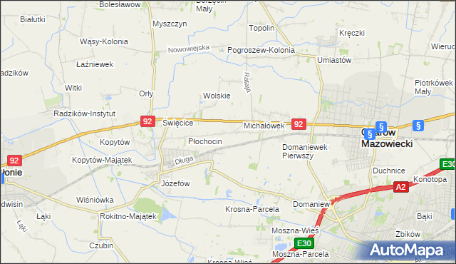 mapa Gołaszew, Gołaszew na mapie Targeo