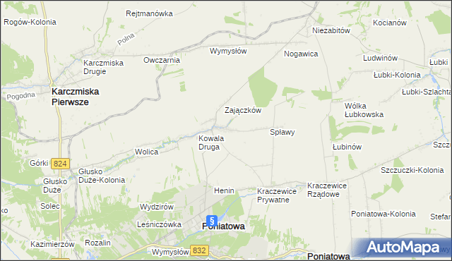 mapa Kowala Pierwsza, Kowala Pierwsza na mapie Targeo