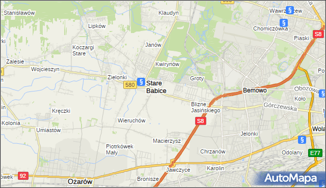 mapa Latchorzew, Latchorzew na mapie Targeo