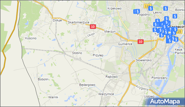 mapa Przylep, Przylep na mapie Targeo