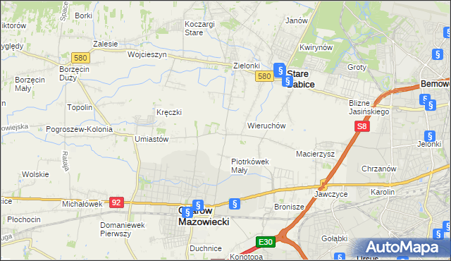 mapa Strzykuły, Strzykuły na mapie Targeo