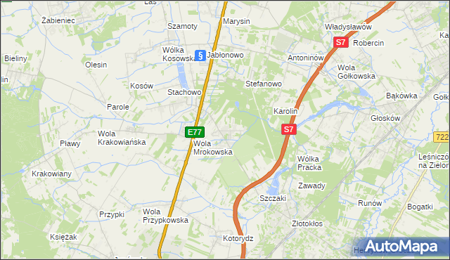 mapa Warszawianka, Warszawianka na mapie Targeo