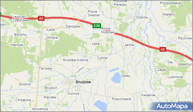 mapa Cichów, Cichów na mapie Targeo