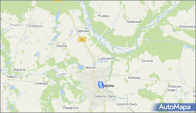 mapa Lubkowice, Lubkowice na mapie Targeo