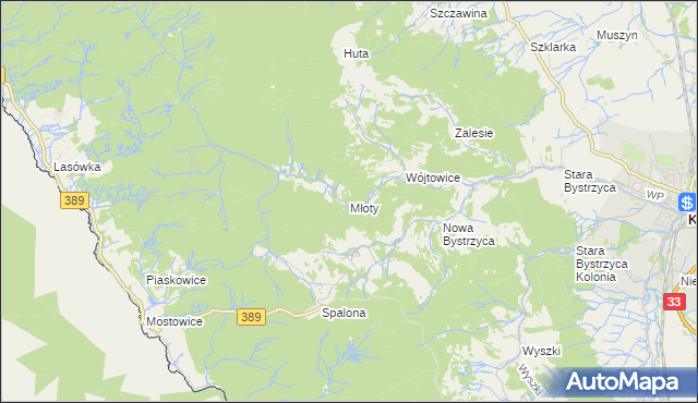 mapa Młoty, Młoty na mapie Targeo