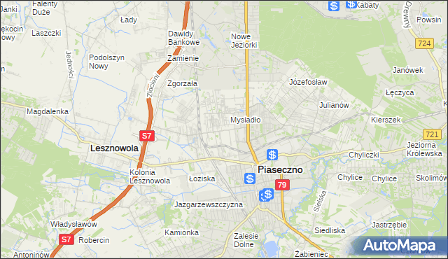 mapa Nowa Iwiczna, Nowa Iwiczna na mapie Targeo