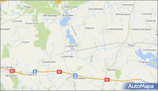 mapa Przystanki, Przystanki na mapie Targeo