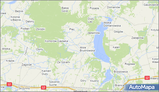 mapa Wola Brudnowska, Wola Brudnowska na mapie Targeo