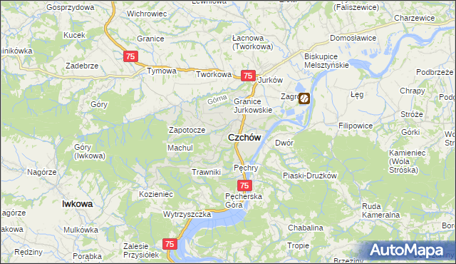 mapa Czchów, Czchów na mapie Targeo