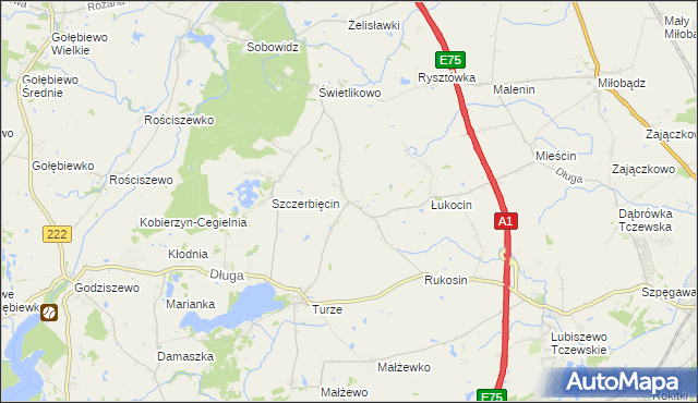 mapa Dalwin, Dalwin na mapie Targeo
