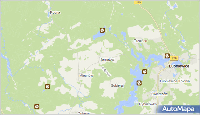 mapa Jarnatów, Jarnatów na mapie Targeo