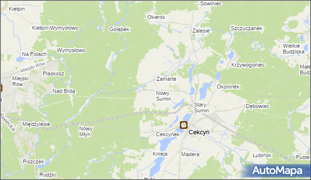 mapa Nowy Sumin, Nowy Sumin na mapie Targeo