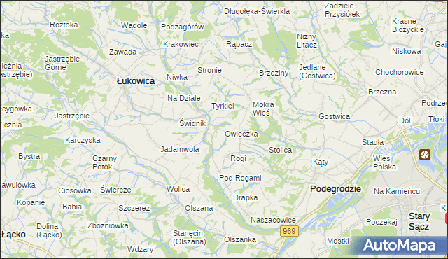 mapa Owieczka, Owieczka na mapie Targeo