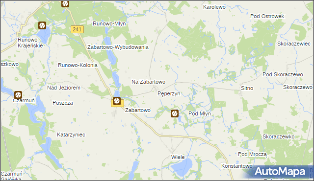 mapa Pęperzyn, Pęperzyn na mapie Targeo