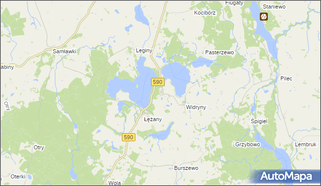 mapa Plenowo, Plenowo na mapie Targeo