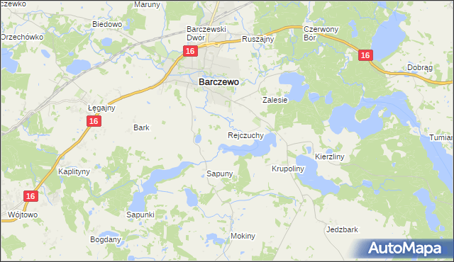 mapa Rejczuchy, Rejczuchy na mapie Targeo