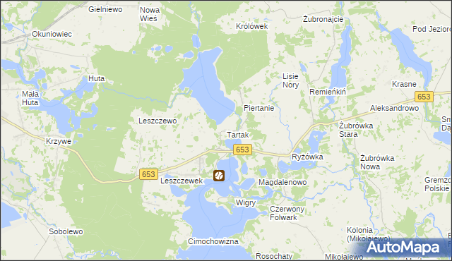 mapa Tartak gmina Suwałki, Tartak gmina Suwałki na mapie Targeo