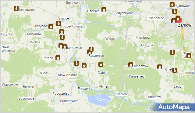 mapa Afryka, Afryka na mapie Targeo