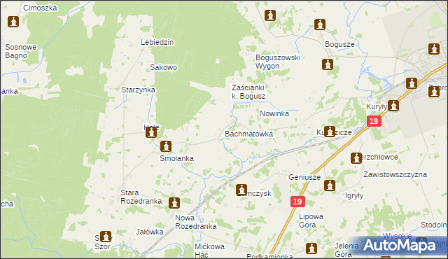 mapa Bachmatówka, Bachmatówka na mapie Targeo