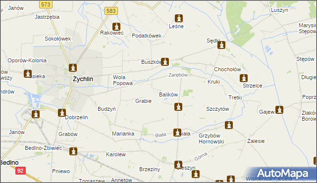 mapa Balików, Balików na mapie Targeo