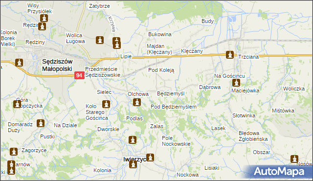 mapa Będziemyśl, Będziemyśl na mapie Targeo