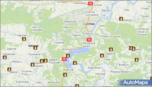 mapa Będzieszyna, Będzieszyna na mapie Targeo