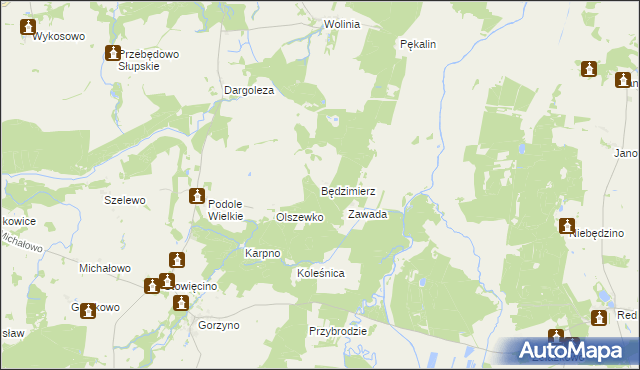 mapa Będzimierz, Będzimierz na mapie Targeo