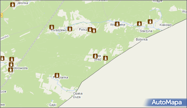 mapa Biała Straż, Biała Straż na mapie Targeo