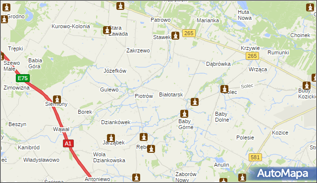 mapa Białotarsk, Białotarsk na mapie Targeo