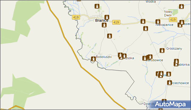 mapa Boboluszki, Boboluszki na mapie Targeo