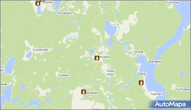 mapa Bobrówko gmina Piecki, Bobrówko gmina Piecki na mapie Targeo