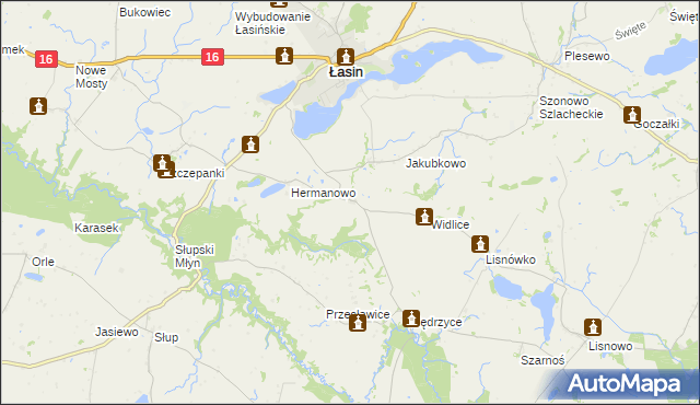 mapa Bogdanki gmina Łasin, Bogdanki gmina Łasin na mapie Targeo