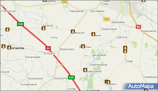 mapa Bolechów, Bolechów na mapie Targeo