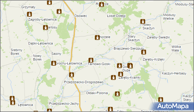 mapa Boruty-Goski, Boruty-Goski na mapie Targeo