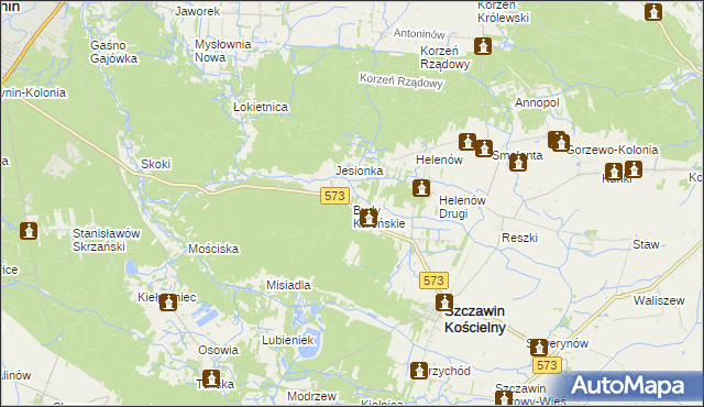 mapa Budy Kaleńskie, Budy Kaleńskie na mapie Targeo