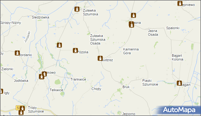 mapa Budzisz, Budzisz na mapie Targeo