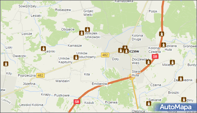 mapa Bujnów, Bujnów na mapie Targeo