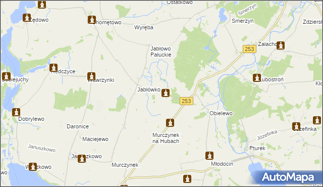 mapa Buszkowo gmina Łabiszyn, Buszkowo gmina Łabiszyn na mapie Targeo