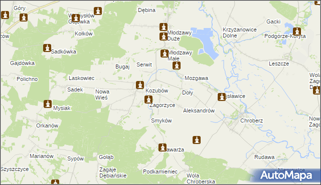 mapa Byczów, Byczów na mapie Targeo