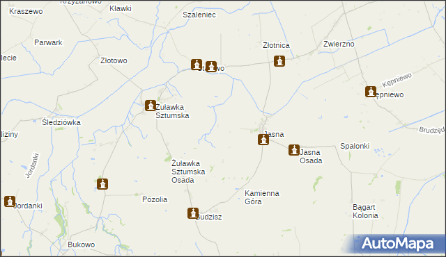 mapa Chartowo gmina Dzierzgoń, Chartowo gmina Dzierzgoń na mapie Targeo