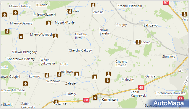 mapa Chełchy-Chabdzyno, Chełchy-Chabdzyno na mapie Targeo