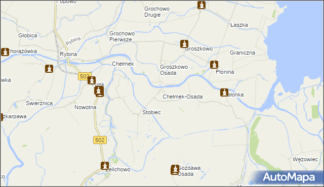 mapa Chełmek-Osada, Chełmek-Osada na mapie Targeo