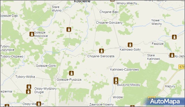 mapa Chojane-Stankowięta, Chojane-Stankowięta na mapie Targeo