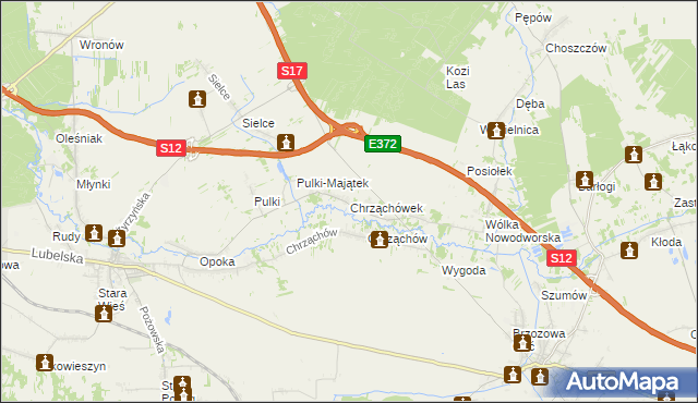 mapa Chrząchówek, Chrząchówek na mapie Targeo