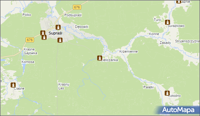 mapa Cieliczanka, Cieliczanka na mapie Targeo