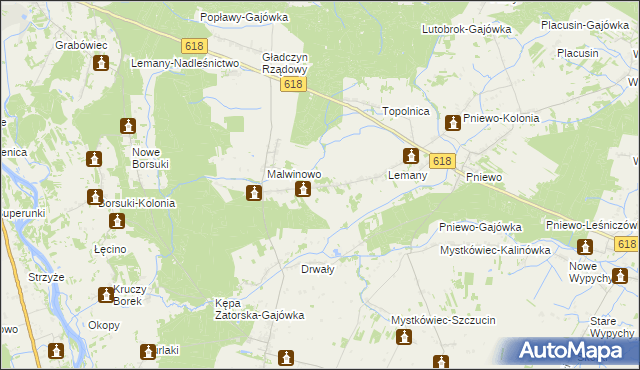 mapa Cieńsza, Cieńsza na mapie Targeo