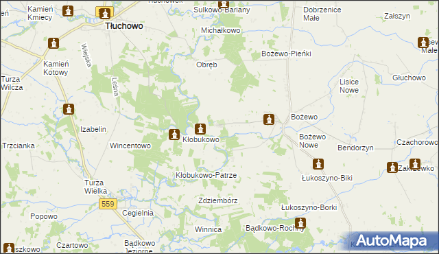 mapa Cieślin gmina Mochowo, Cieślin gmina Mochowo na mapie Targeo