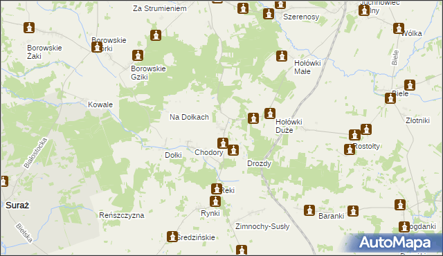 mapa Czaczki Wielkie, Czaczki Wielkie na mapie Targeo