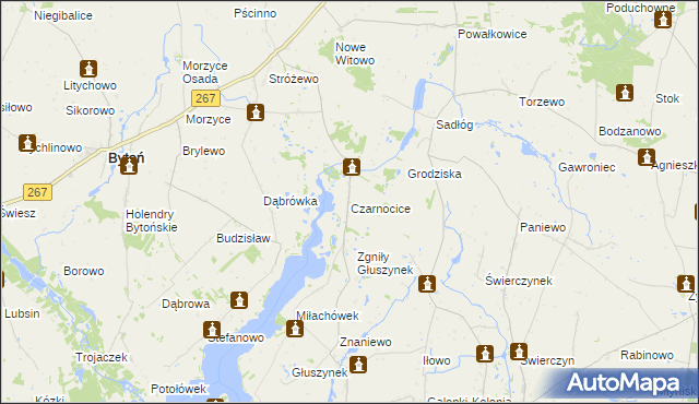 mapa Czarnocice, Czarnocice na mapie Targeo